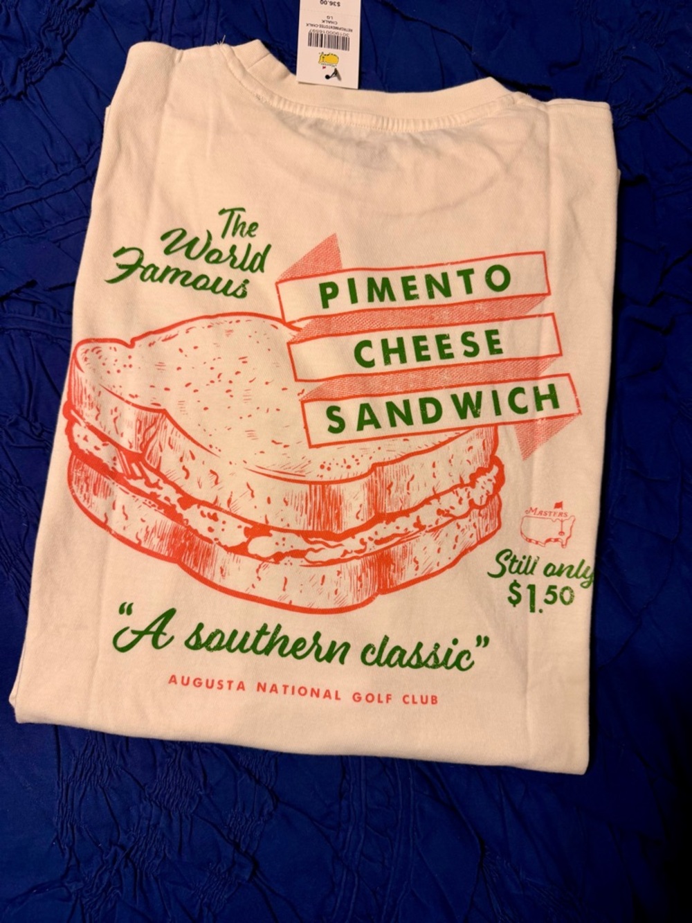 Masters Pimento Cheese Sandwich Tee with Green Circular Logo - 2026